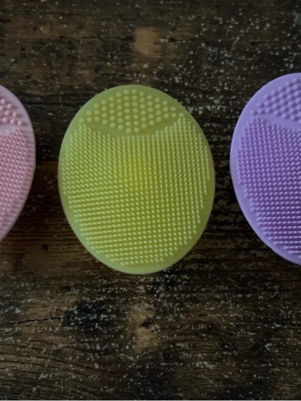 3 Pack Silicone Facial Cleansing Brush - Gentle Exfoliating Cleanser